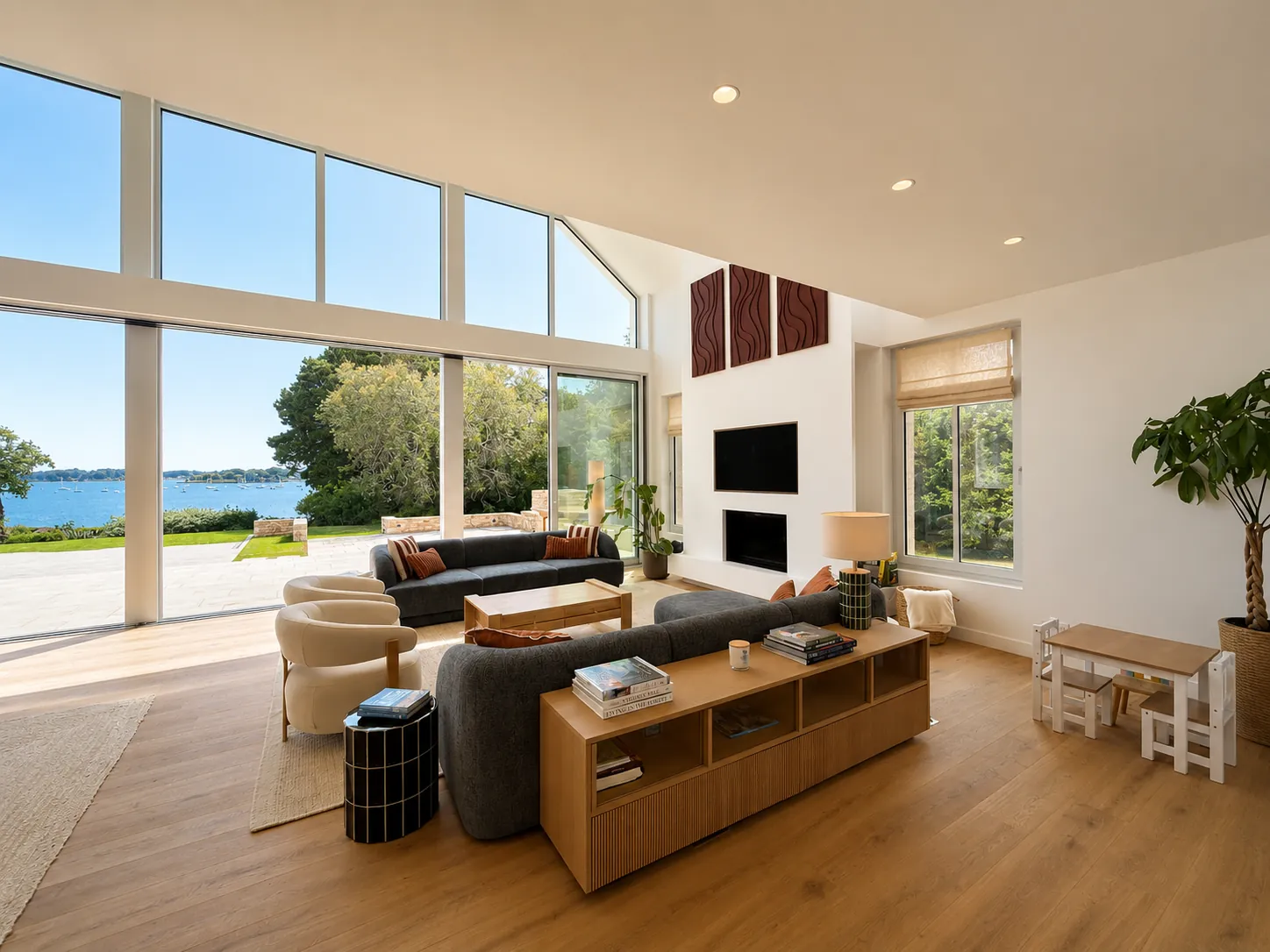 Salon avec vue sur le golfe