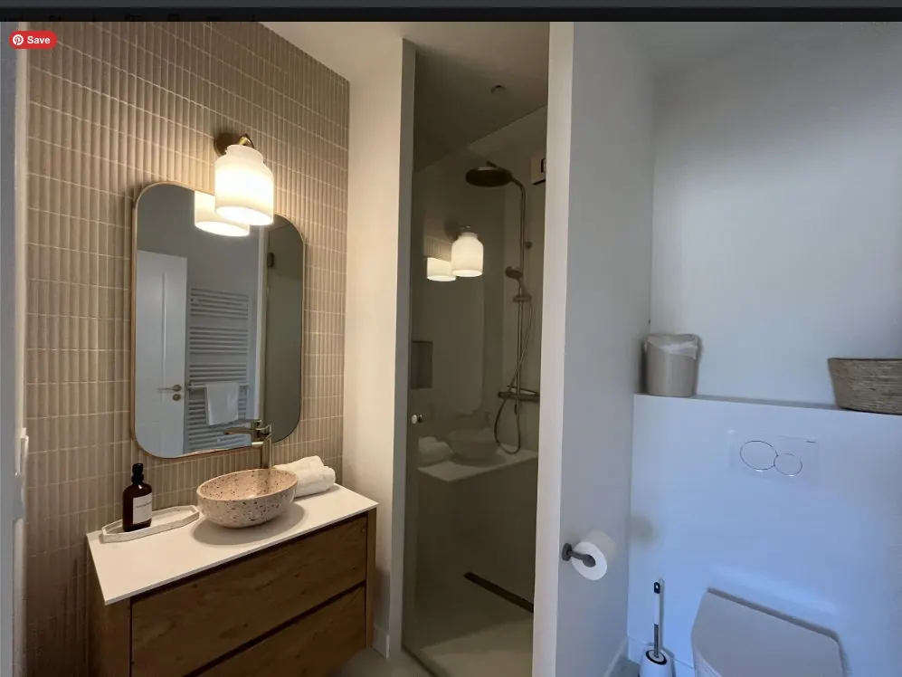 Salle de bains de la suite Hune